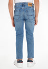 Tommy Hilfiger Boys Essentials Scanton Slim Faded Jeans, Mid Blue