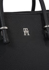 Tommy Hilfiger Iconic Emblem Satchel Bag, Black