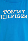 Tommy Hilfiger Boys Logo Short Sleeve T-Shirt, Cerulean Aqua