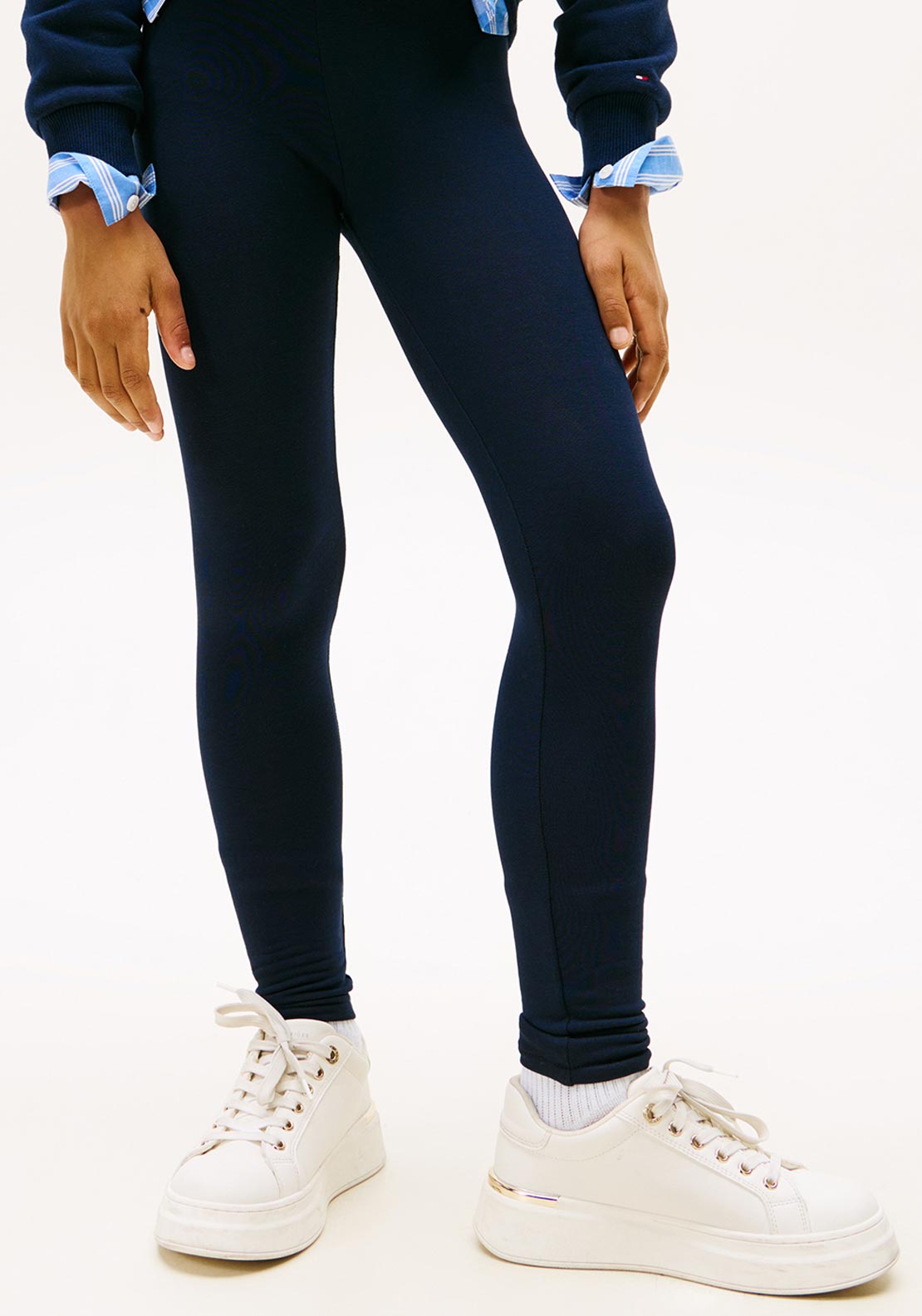 Tommy Hilfiger Girl Foil Legging, Navy