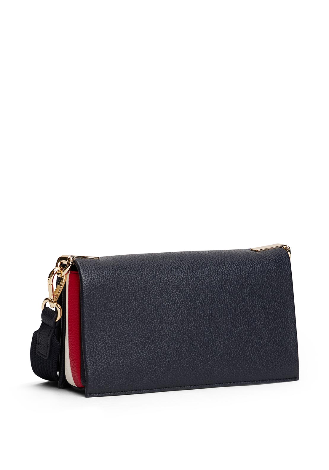 Tommy Hilfiger TH Monogram Pebble Grain Crossbody Bag, Navy
