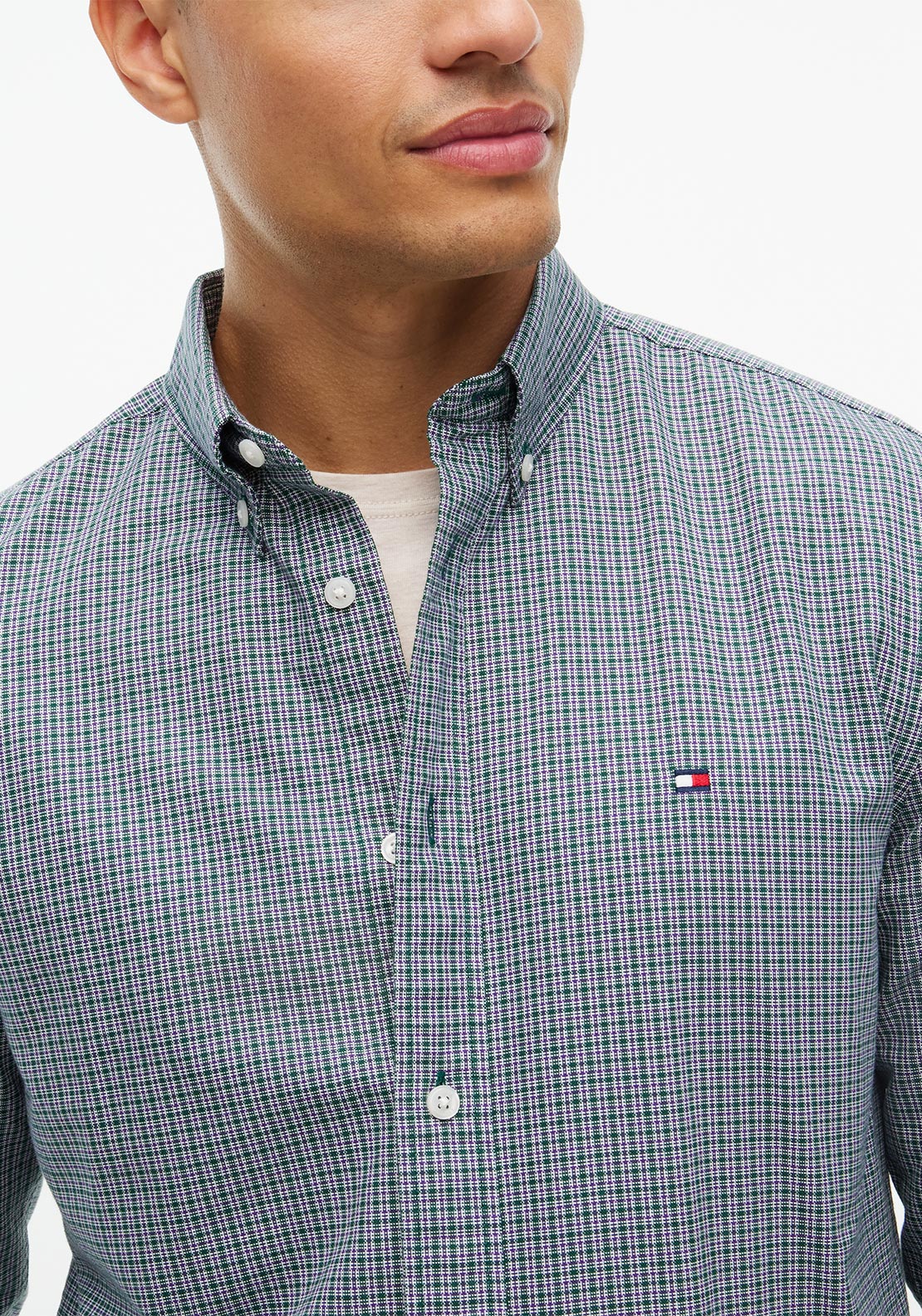 Tommy Hilfiger Heritage Oxford Tartan Shirt, Ornamental Green Multi