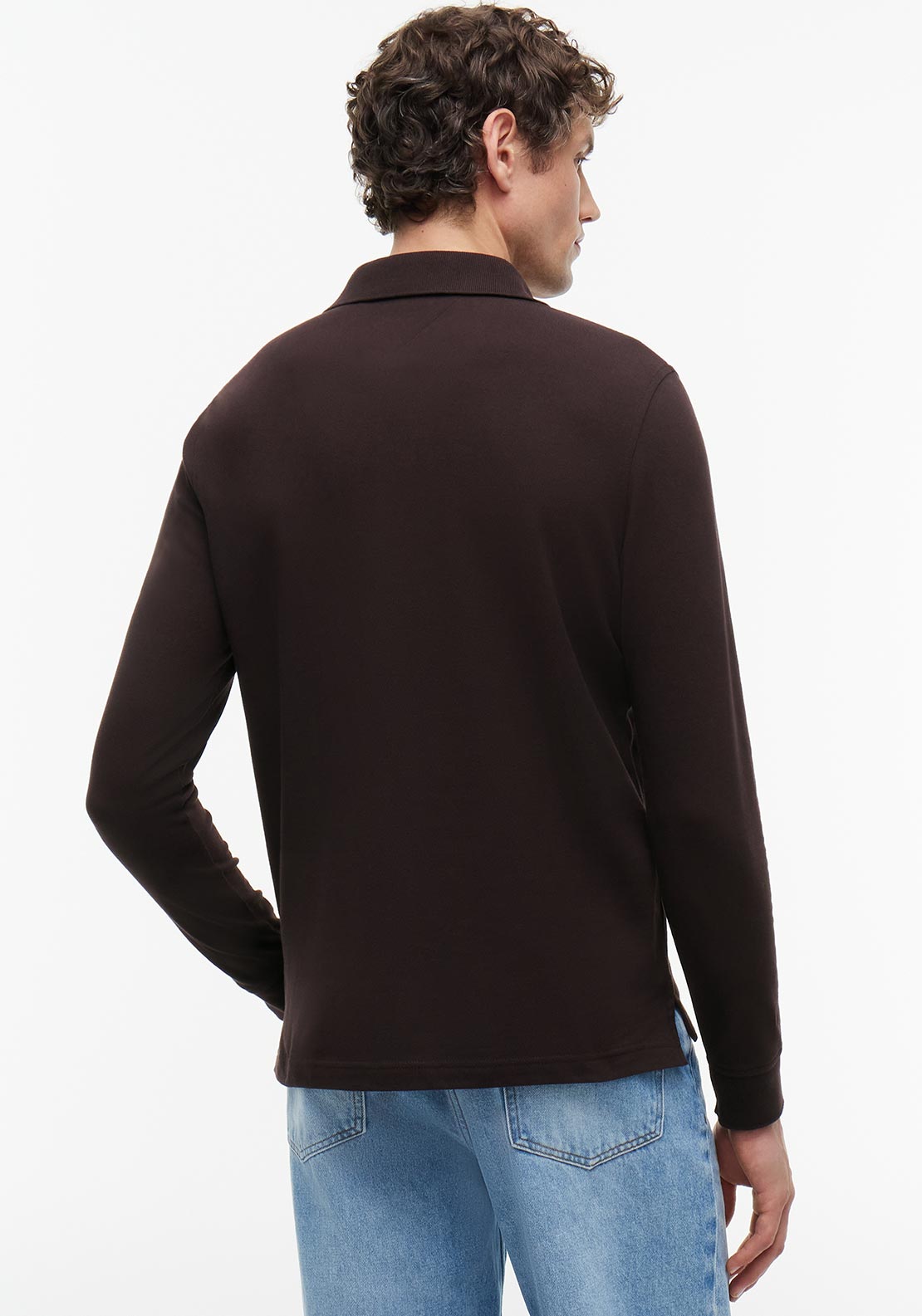 Tommy Hilfiger 1985 Long Sleeve Polo Shirt, Chocolate Brown