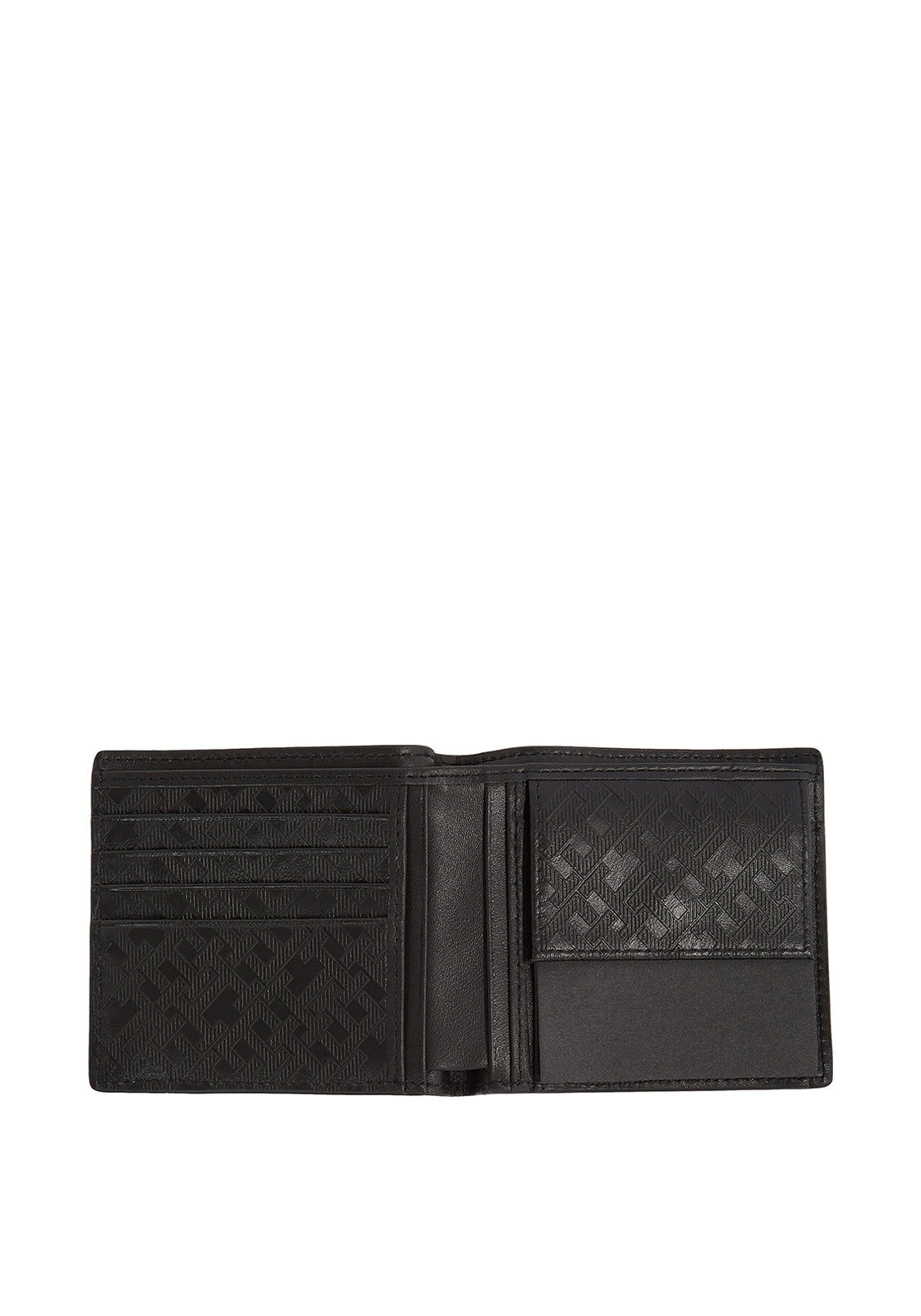 Tommy Hilfiger Monogram Card & Coin Wallet, Black