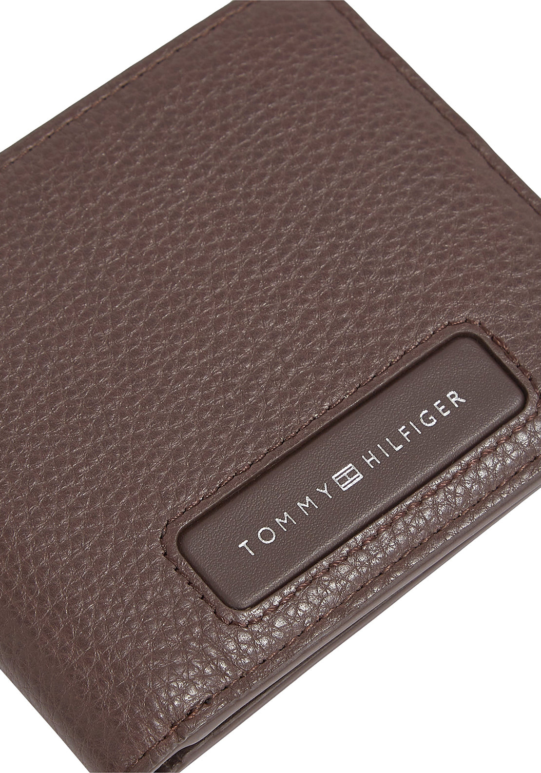 Tommy Hilfiger Mini Monogram Card & Coin Wallet, Brown
