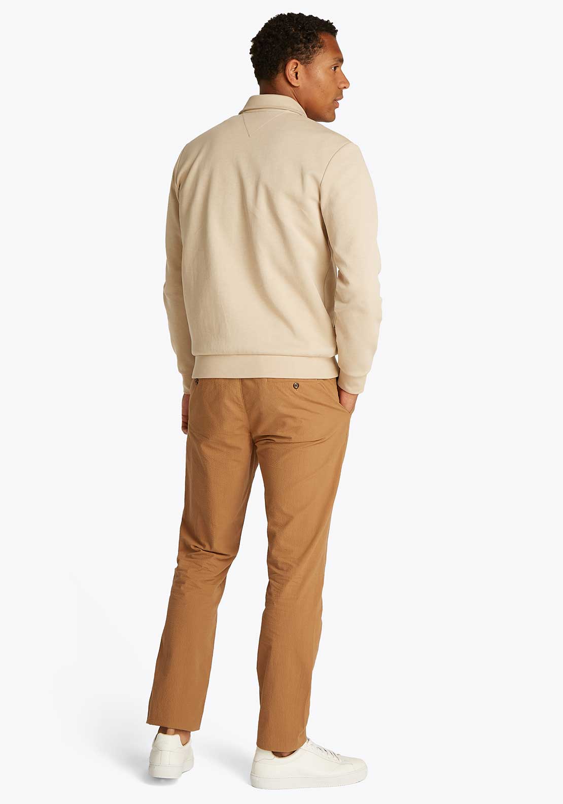 Tommy Hilfiger Essential Flag Full Zip Sweatshirt, Sand