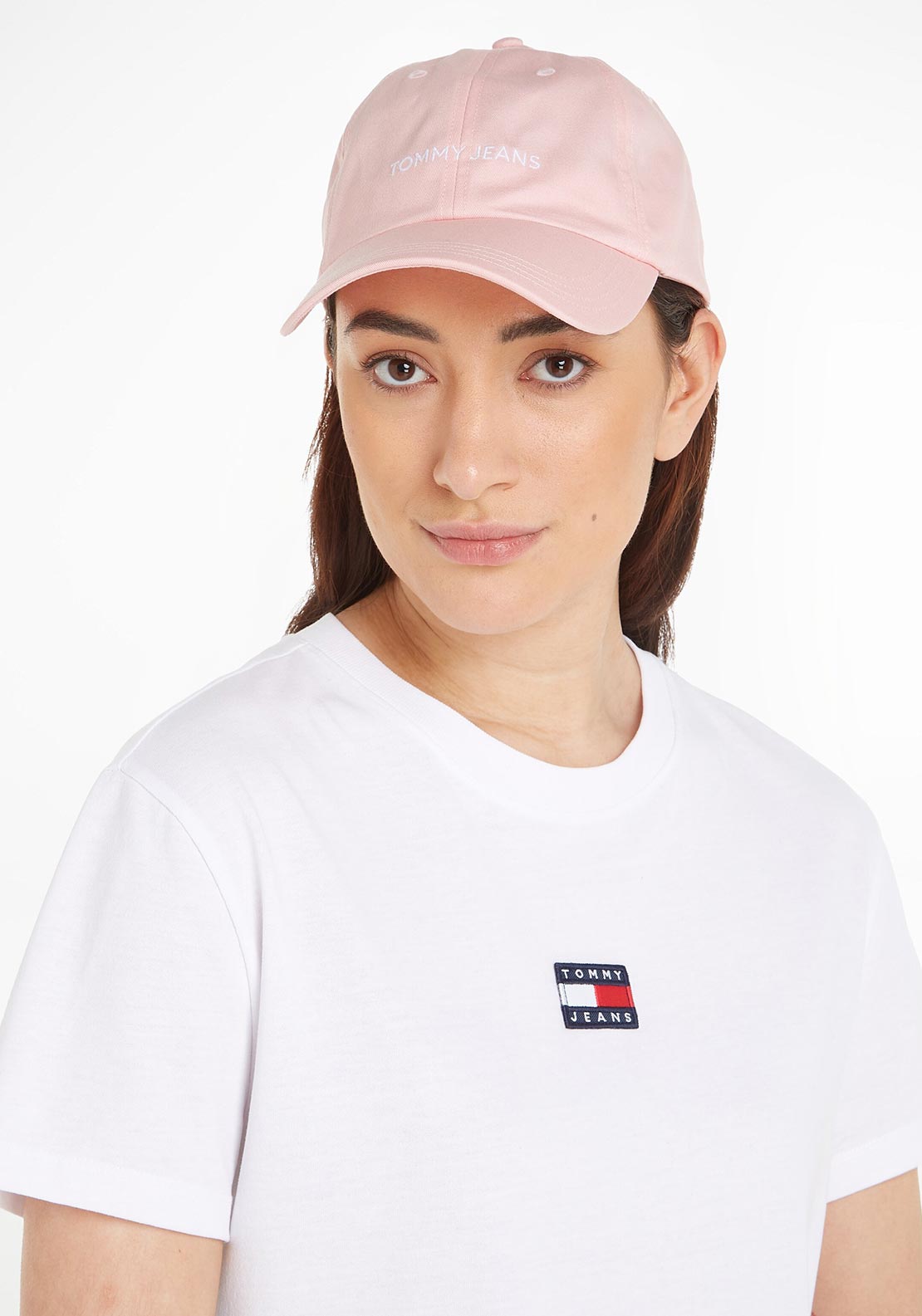 Cap, McElhinneys Essential Baseball - Pink Tommy Jeans Logo