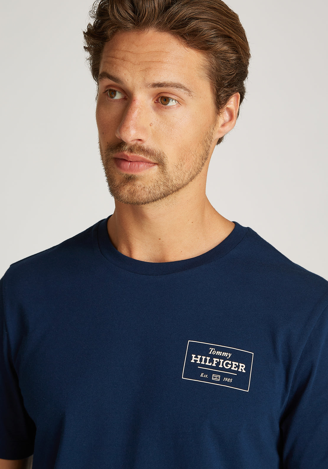 Tommy Hilfiger Monotype Printed Label T-Shirt, Night Sky Navy