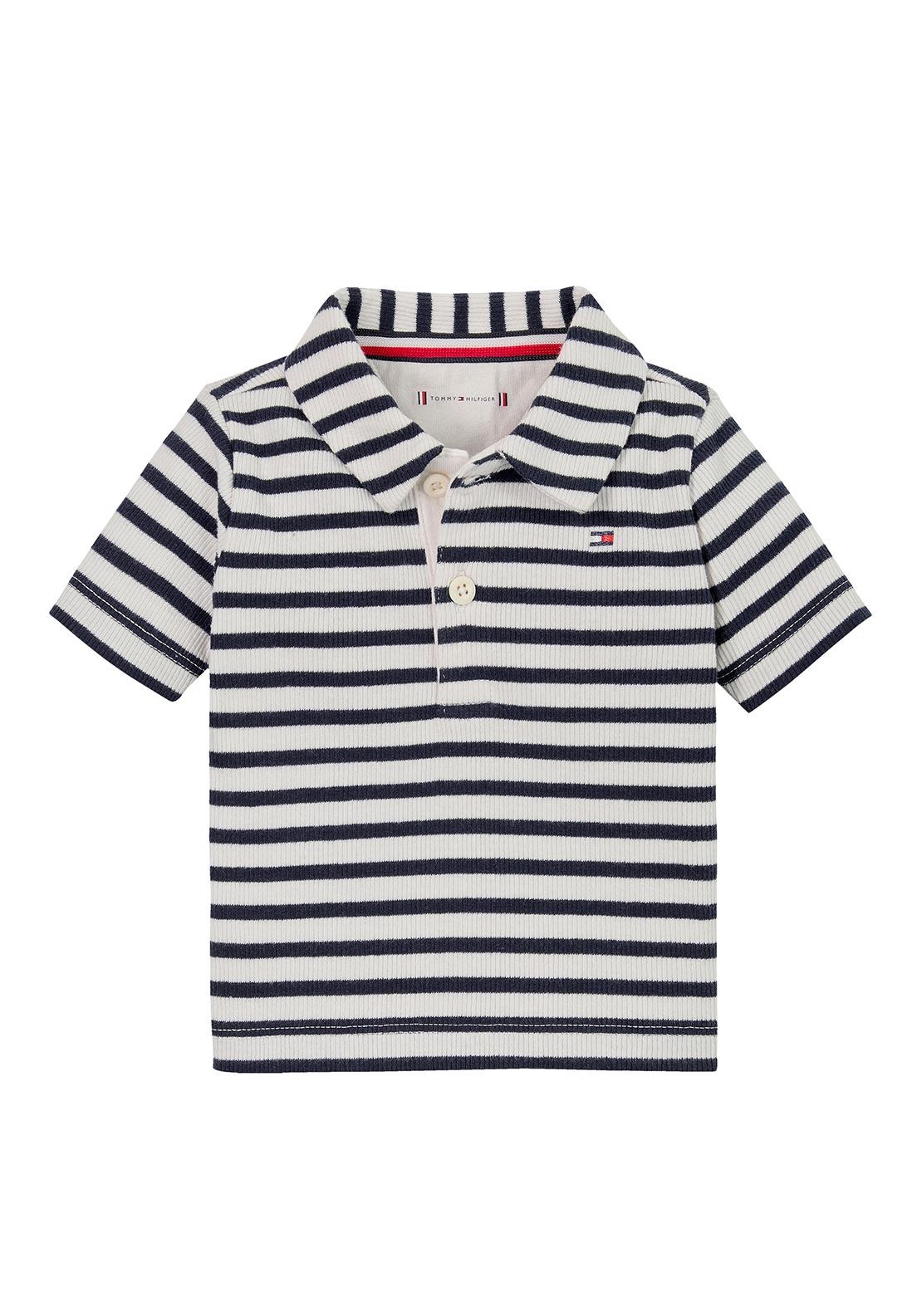 Tommy Hilfiger Baby Boy Rib Stripe Polo Shirt, Navy McElhinneys