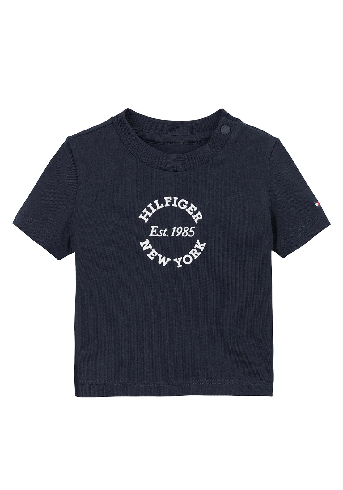 Tommy Hilfiger Baby Boy Graphic Short Sleeve Tee, Navy