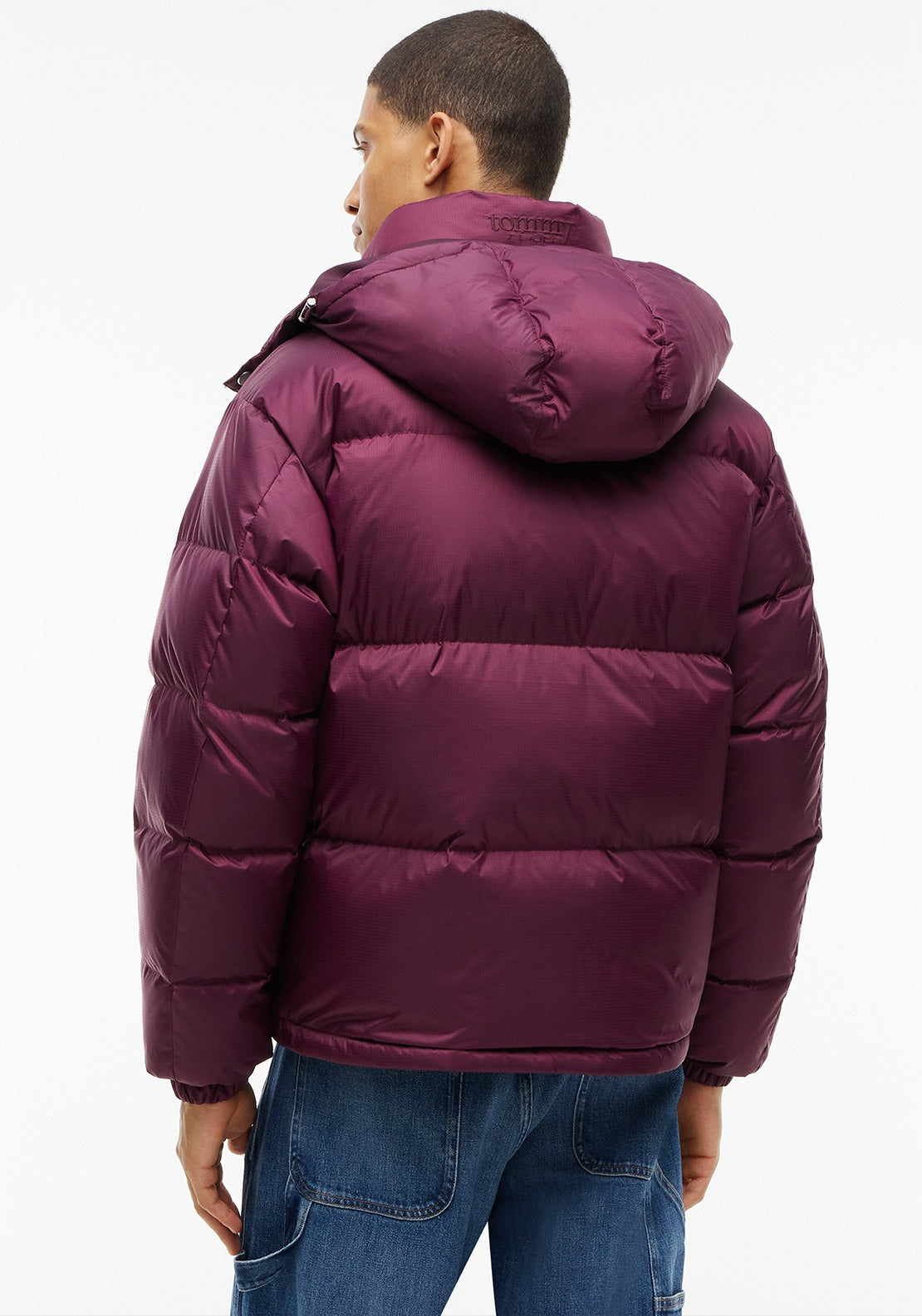 Tommy Jeans Alaska Down Puffer Jacket, Wine