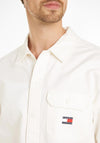 Tommy Jeans Essential Overshirt, Ancient White