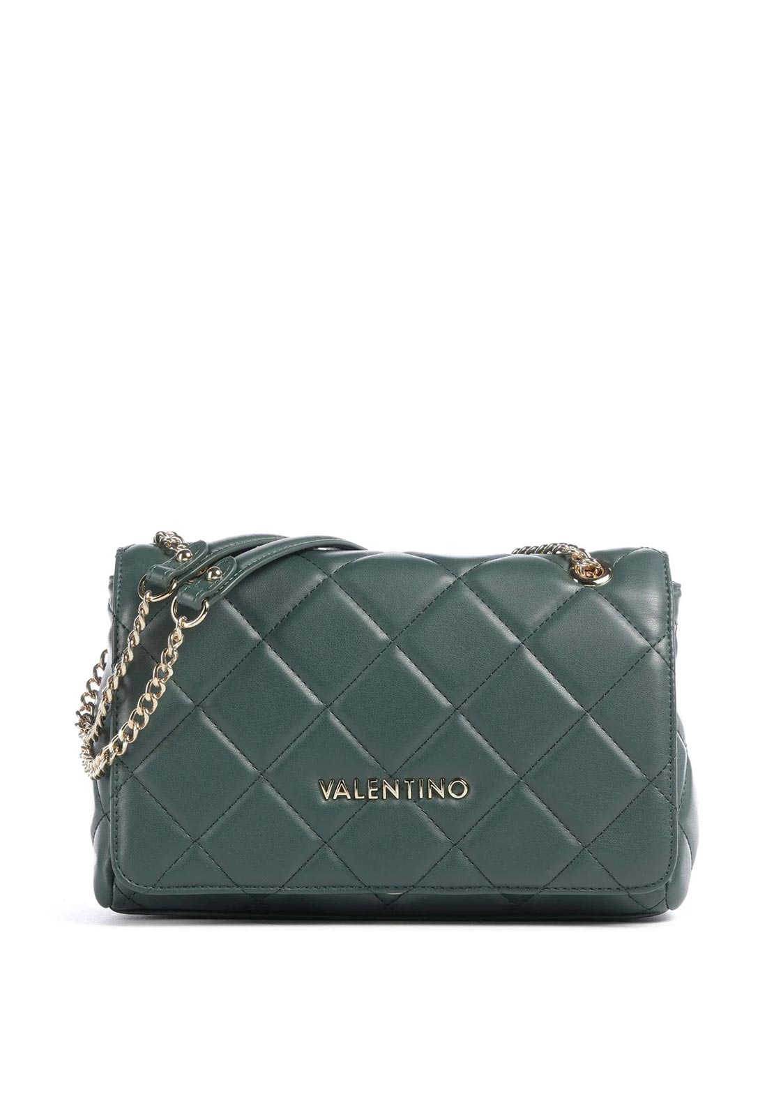 Valentino Ocarina Quilted Medium Convertible Crossbody Bag, Forest