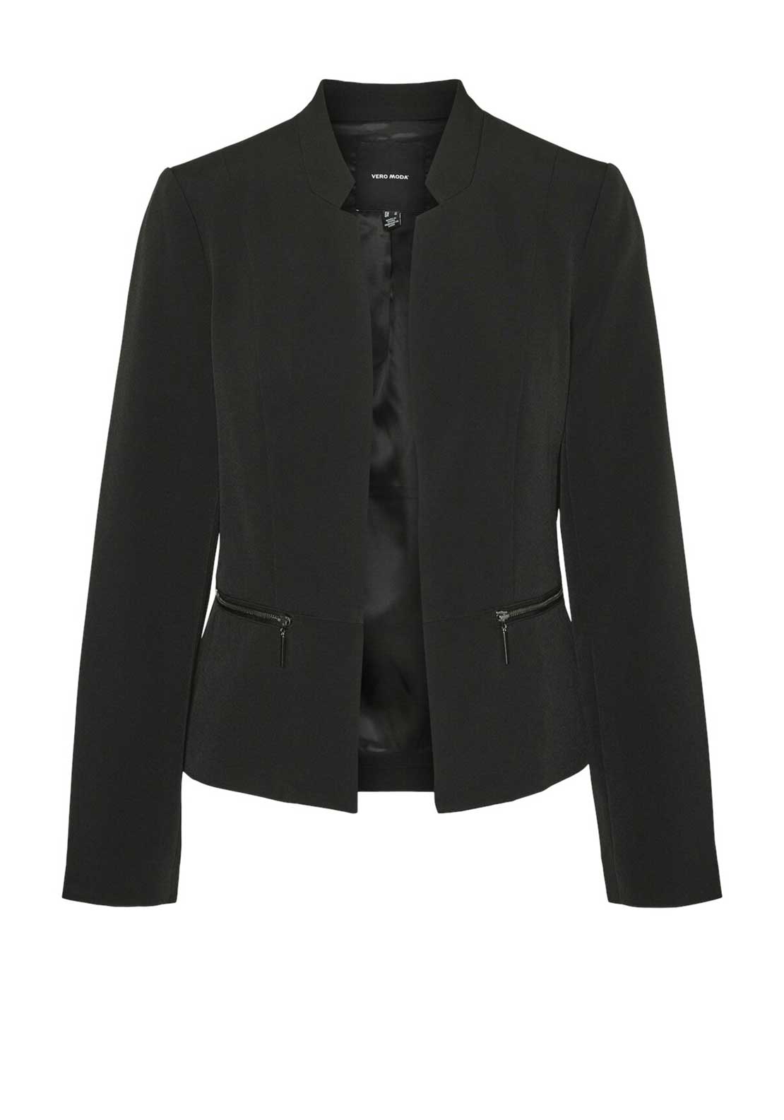 Vero Moda Lulu Zip Pocket Blazer, Black
