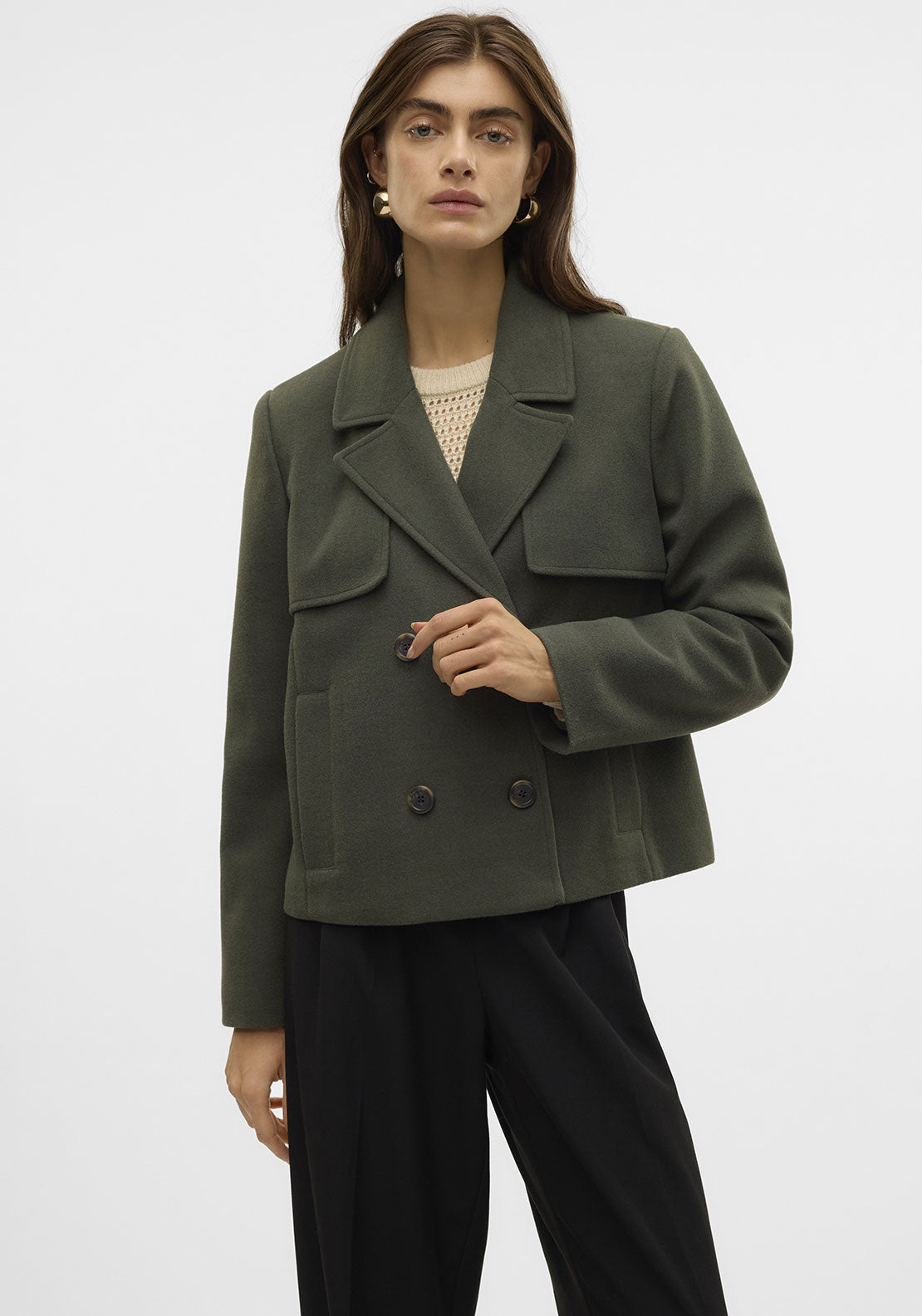 Vero Moda Fortune Sheila Short Jacket, Green