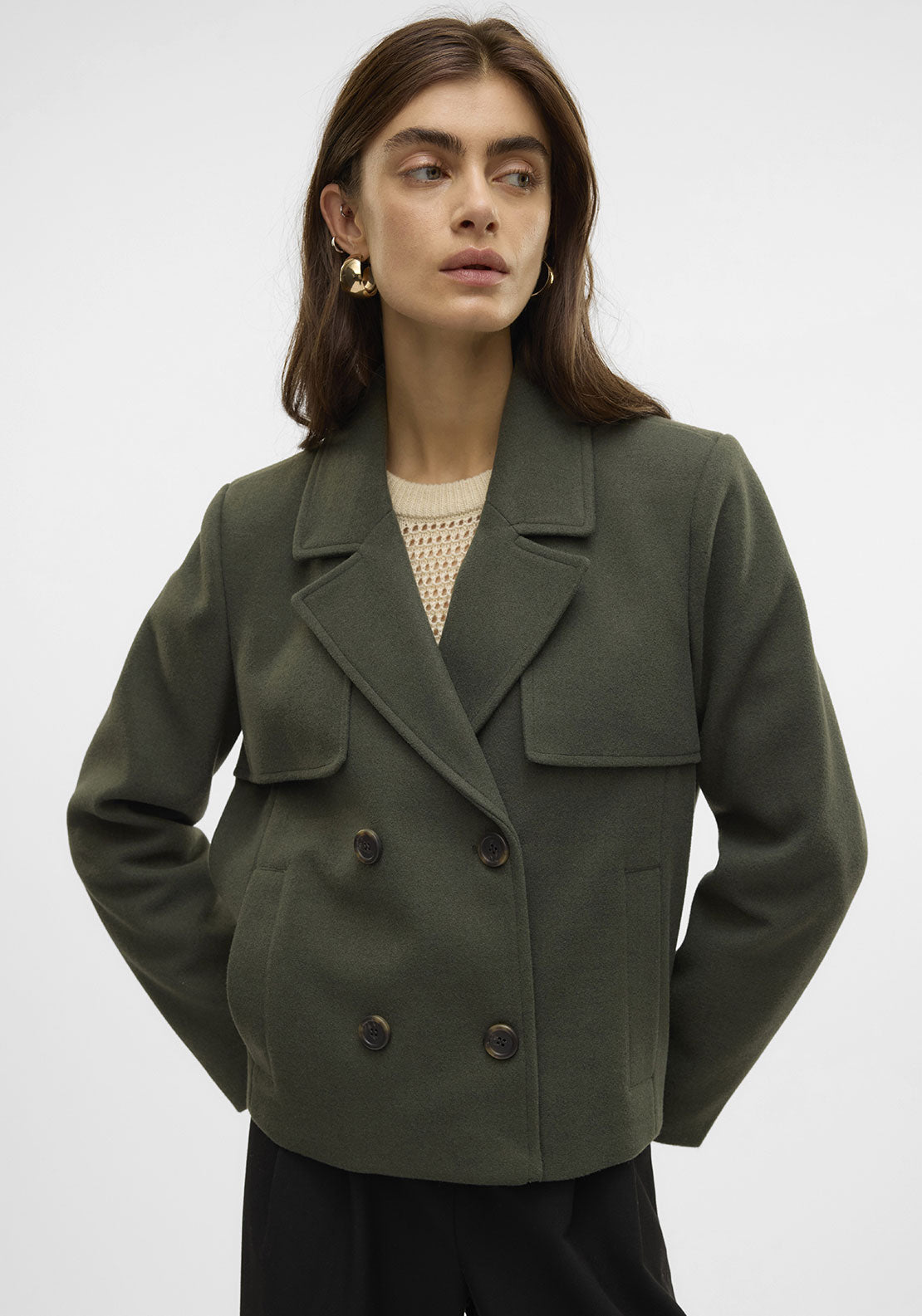 Vero Moda Fortune Sheila Short Jacket, Green