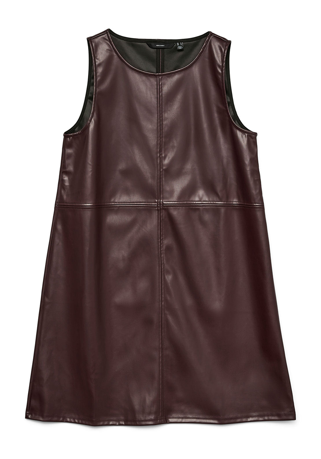 Vero Moda Luca Faux Leather Short Dress, Wine Vero Moda Luca Faux Leather Short Dress, Wine