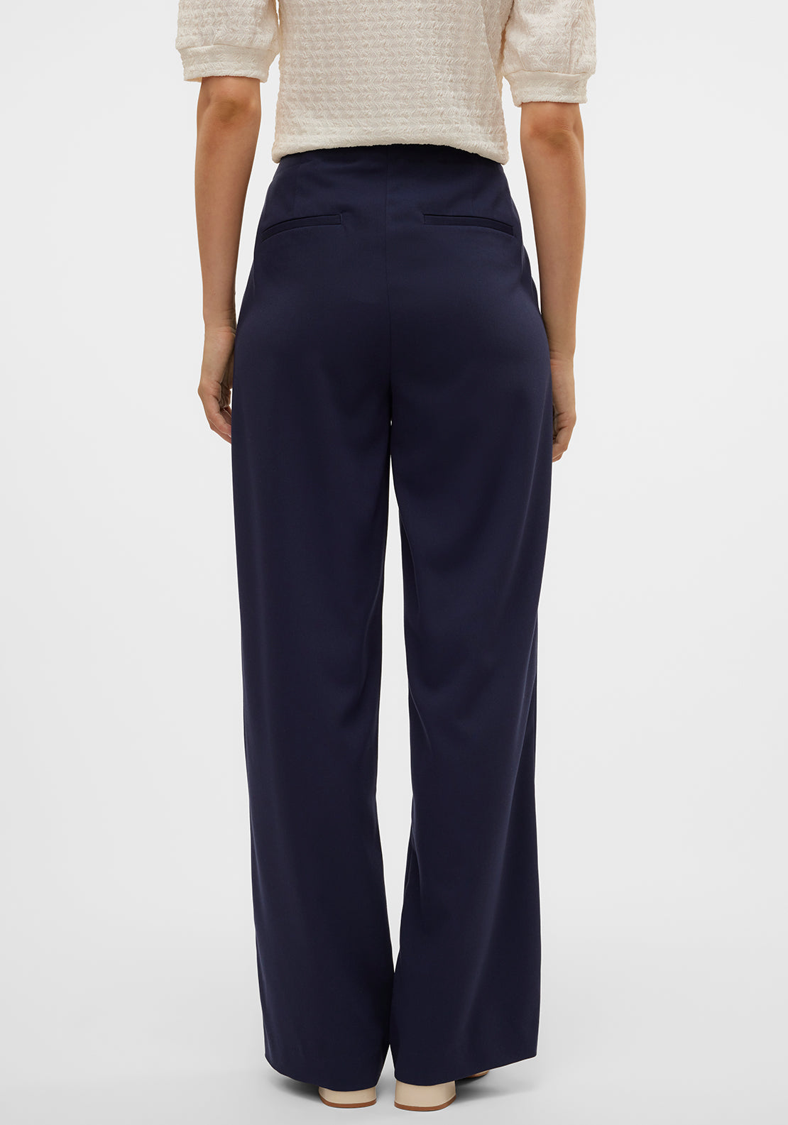 Vero Moda Isolde Wide Leg Trousers, Navy