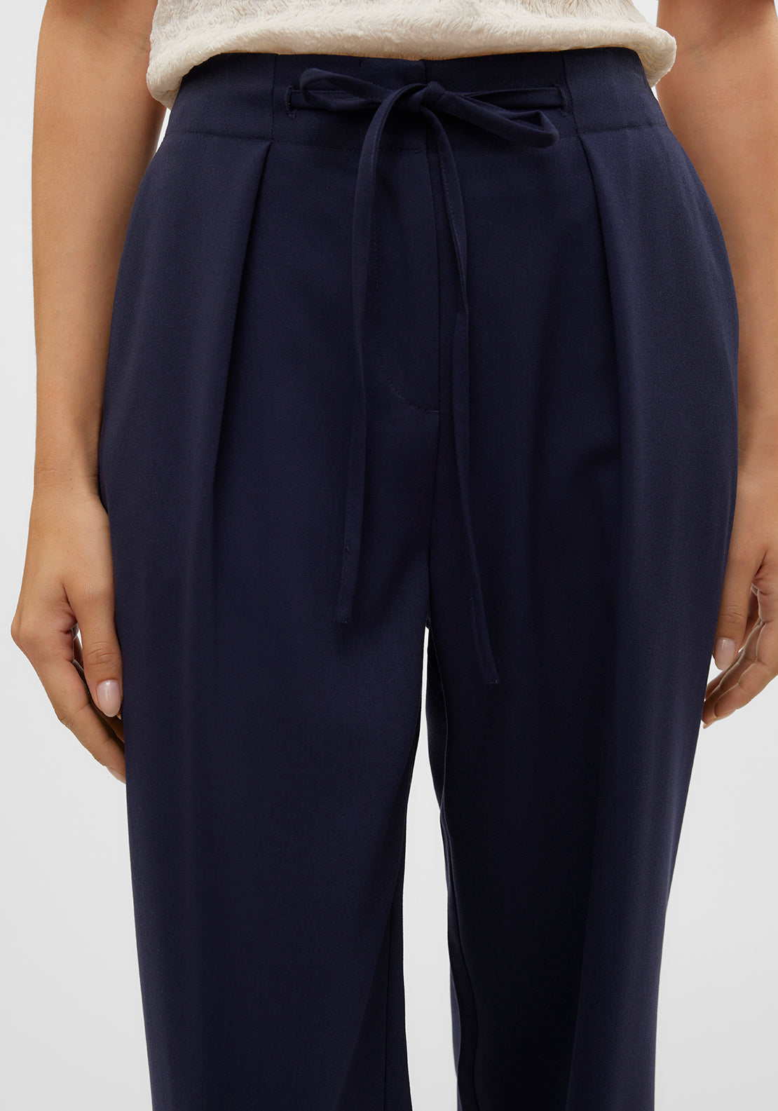 Vero Moda Isolde Wide Leg Trousers, Navy