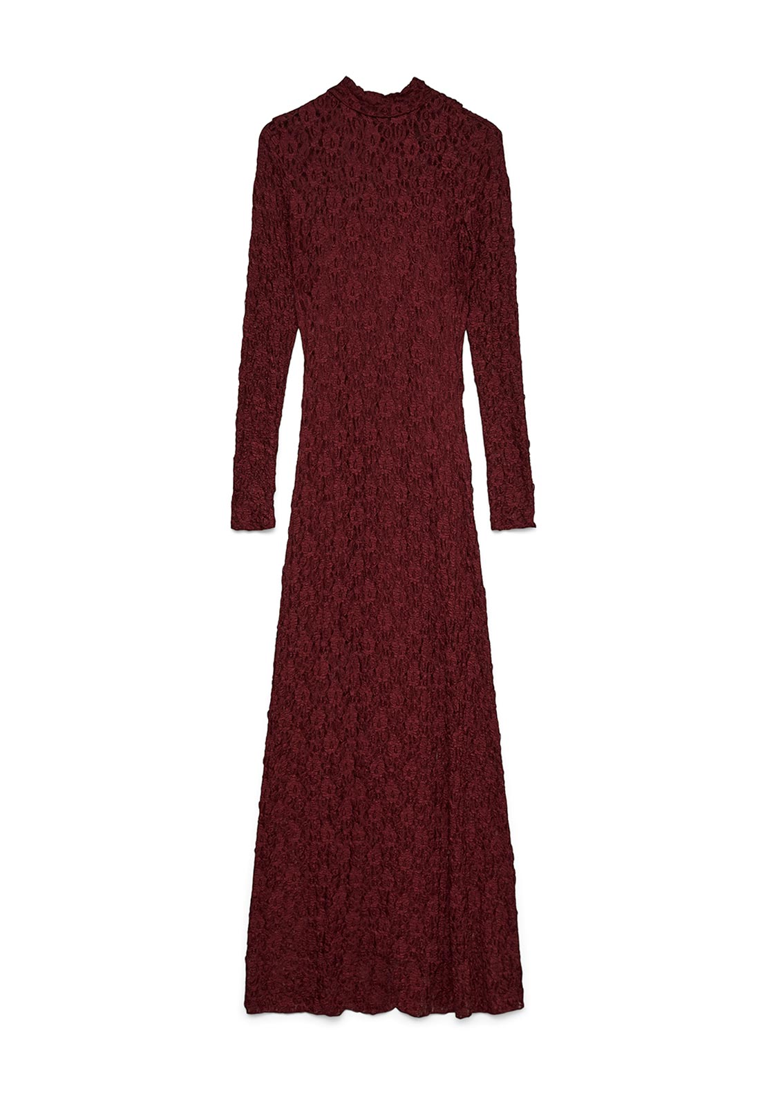 chinese dress ladies Vero Moda Luna Long Lace Dress, Wine