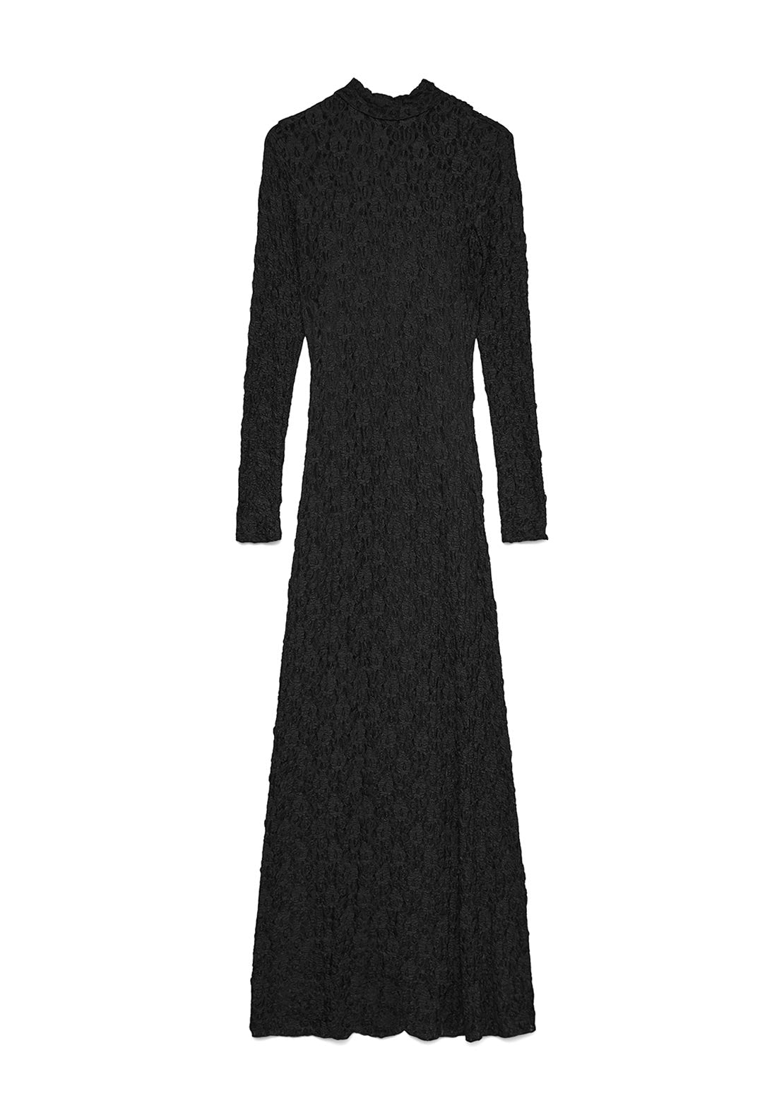 Vero Moda Luna Long Lace Dress, Black - McElhinneys