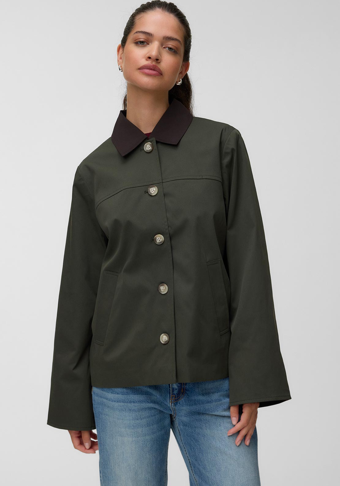 Vero Moda Chelsea-Poppy Cropped Jacket, Forest Green - McElhinneys