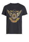 Vila Colban Printed T-shirt, Black & Gold