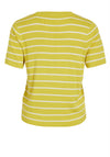 Vila Fulina Round Neck Striped Sweater, Yellow