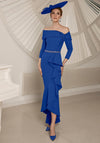 Veni Infantino Off The Shoulder Fishtail Dress, Royal Blue