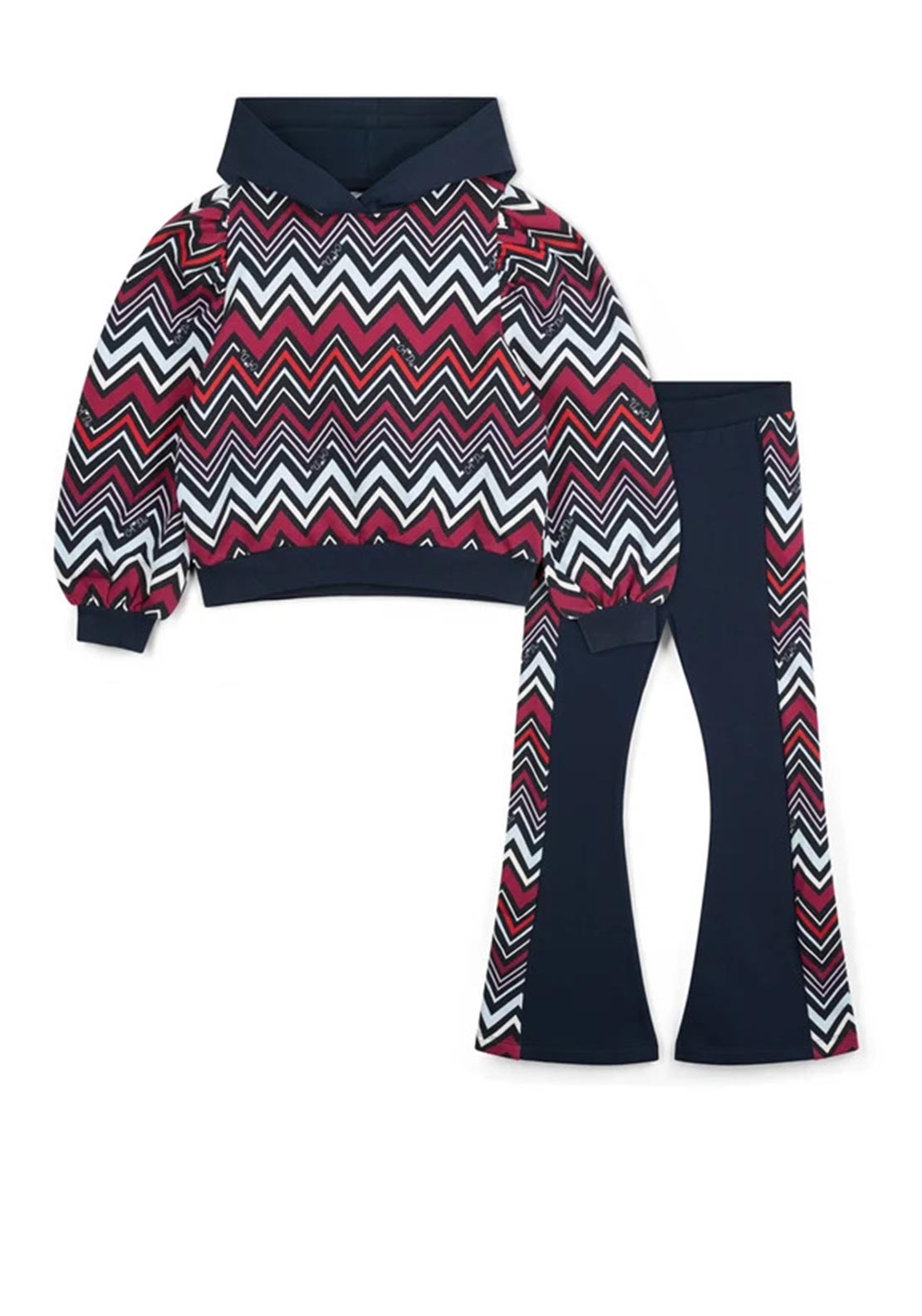A Dee Mini Girl Coco 2 Piece Tracksuit, Navy Multi