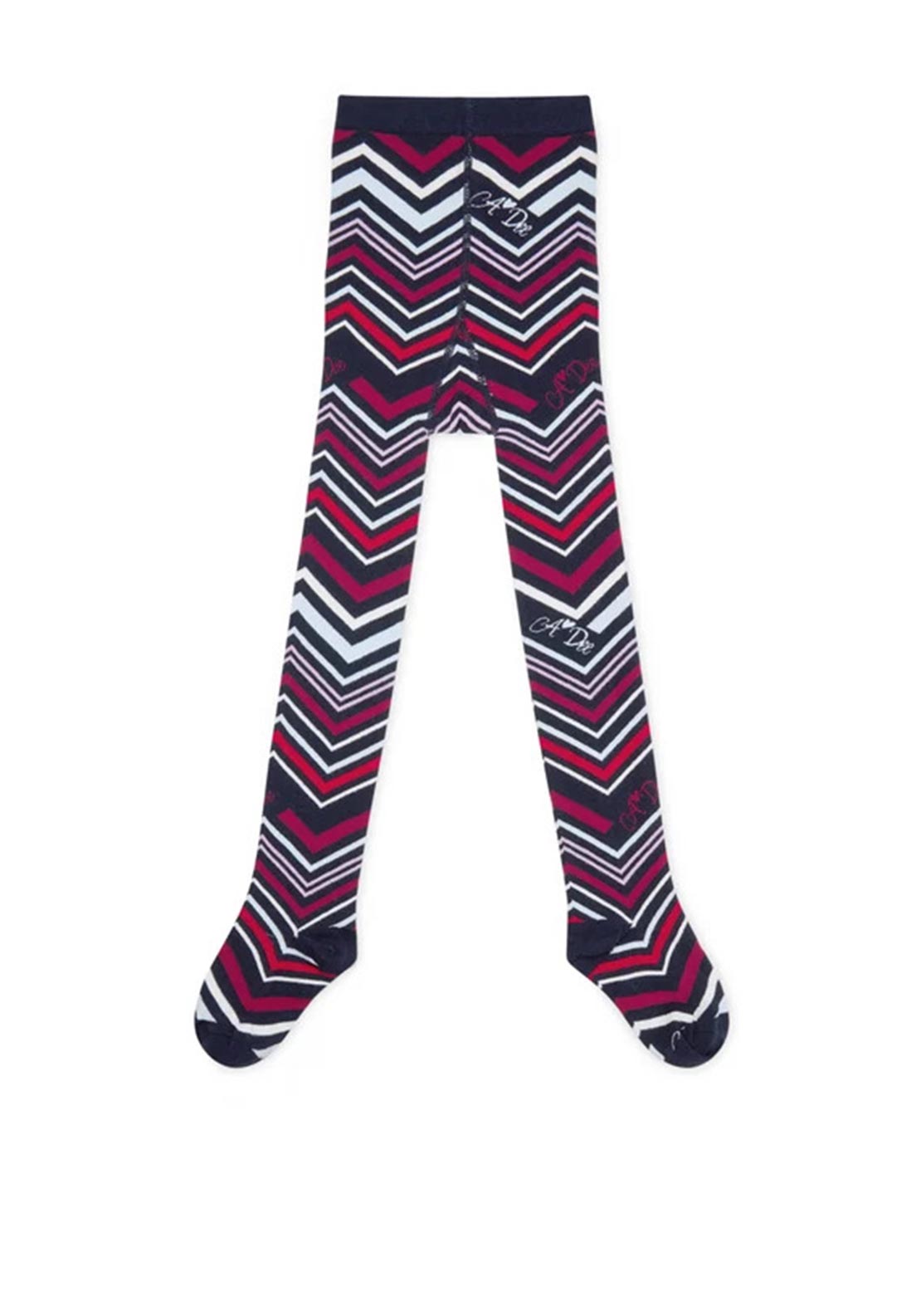 A Dee Ari Print Tights, Navy Multi