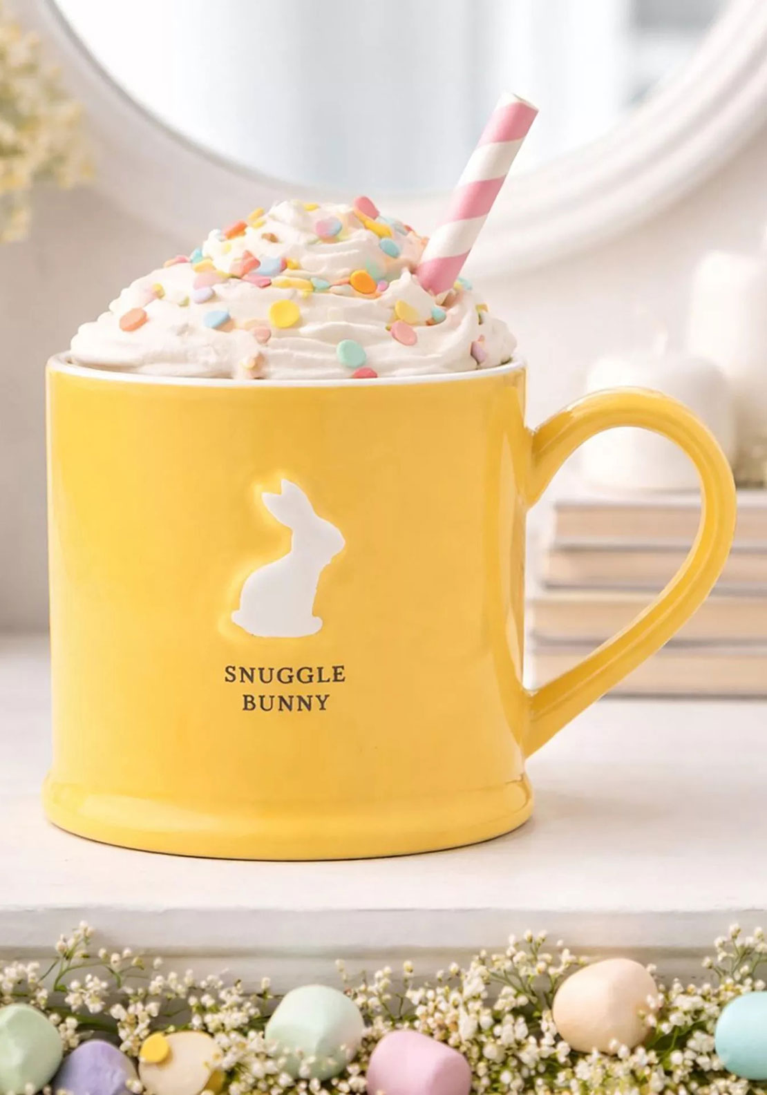 Widdop Bingham Eggs-traordinary Gift Co. Snuggle Bunny Mug, Yellow