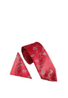 William Turner Paisley Tie & Pocket Square, Red