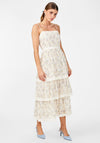 Y.A.S Sasta Floral Lace Midi Dress, Star White