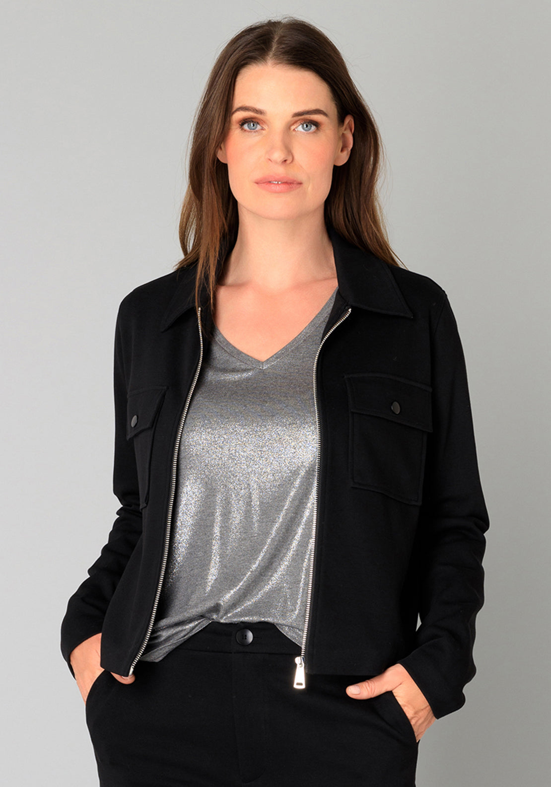Yest Rille Essential Zip Jacket, Black