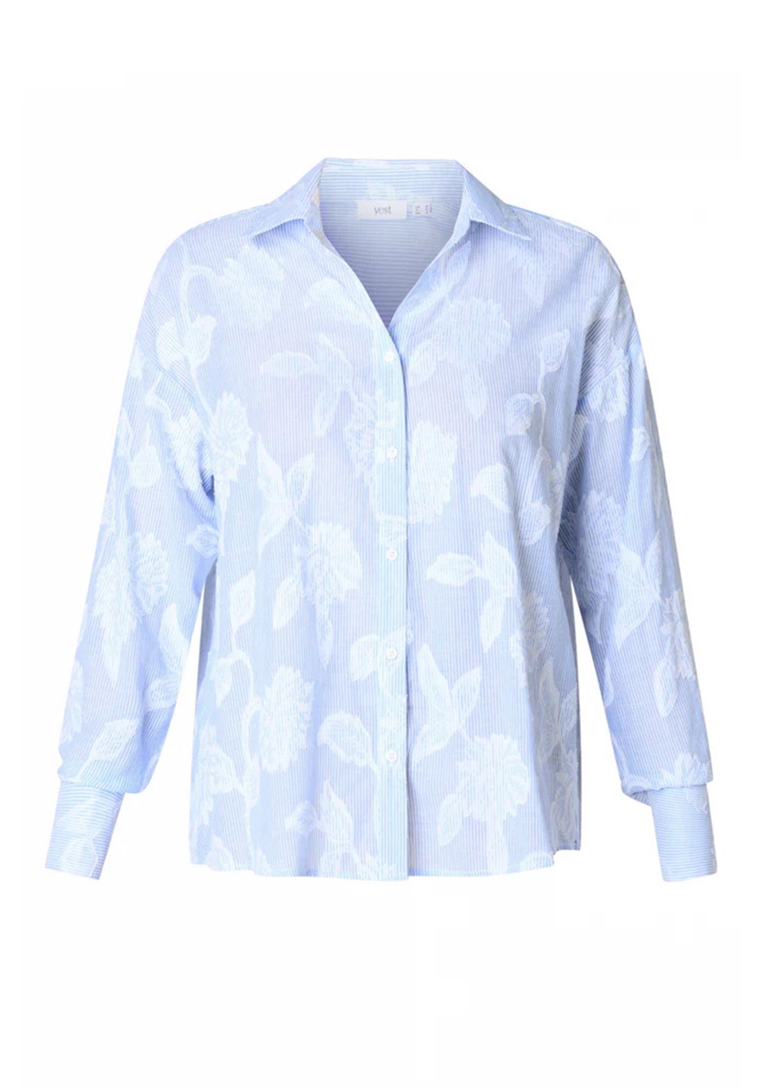 Yest Button Up Collared Shirt, Blue
