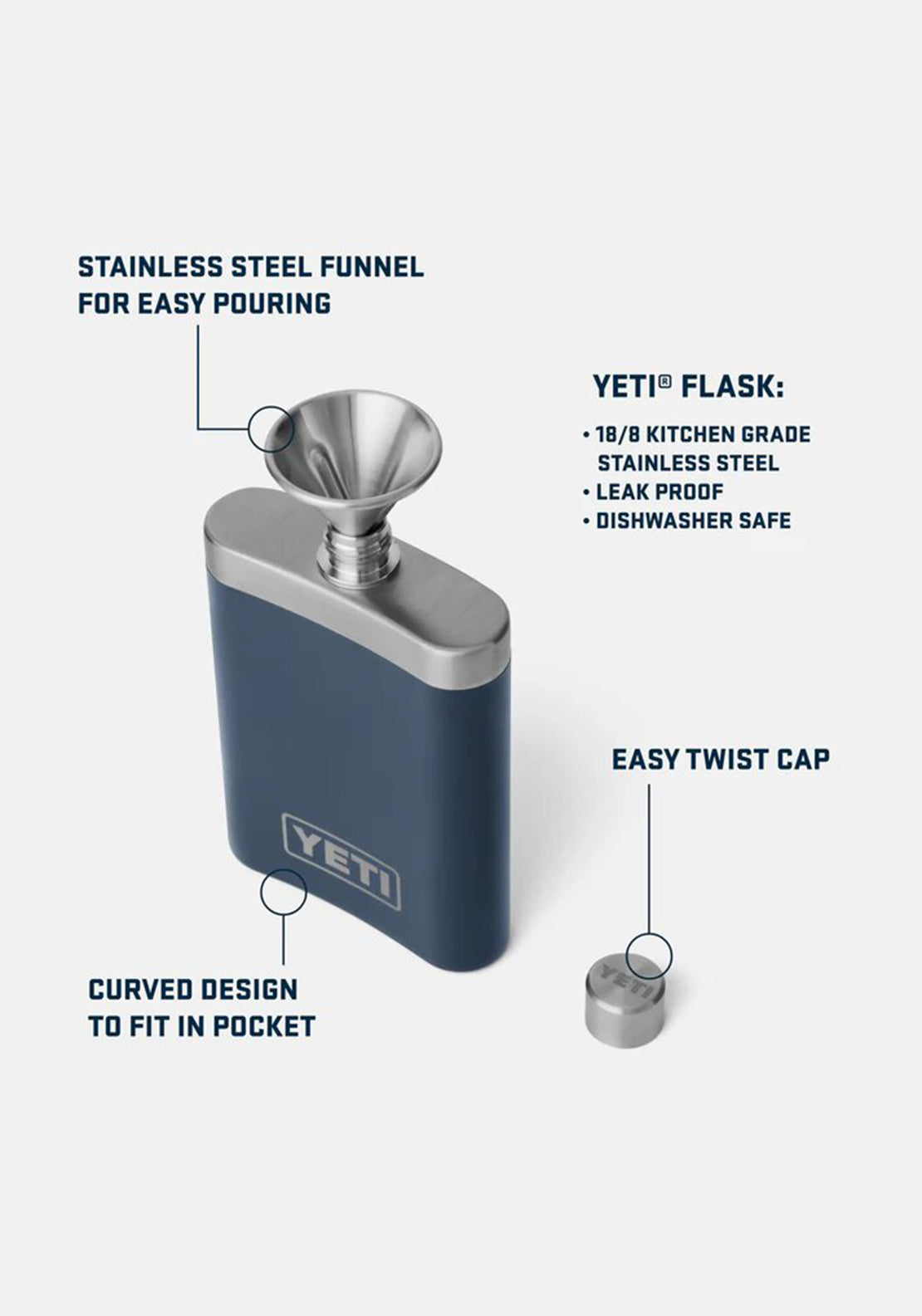 Yeti Flask & Funnel Set, Black