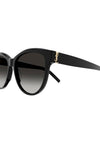 Yves Saint Laurent Ladies Monogram Sunglasses, Black