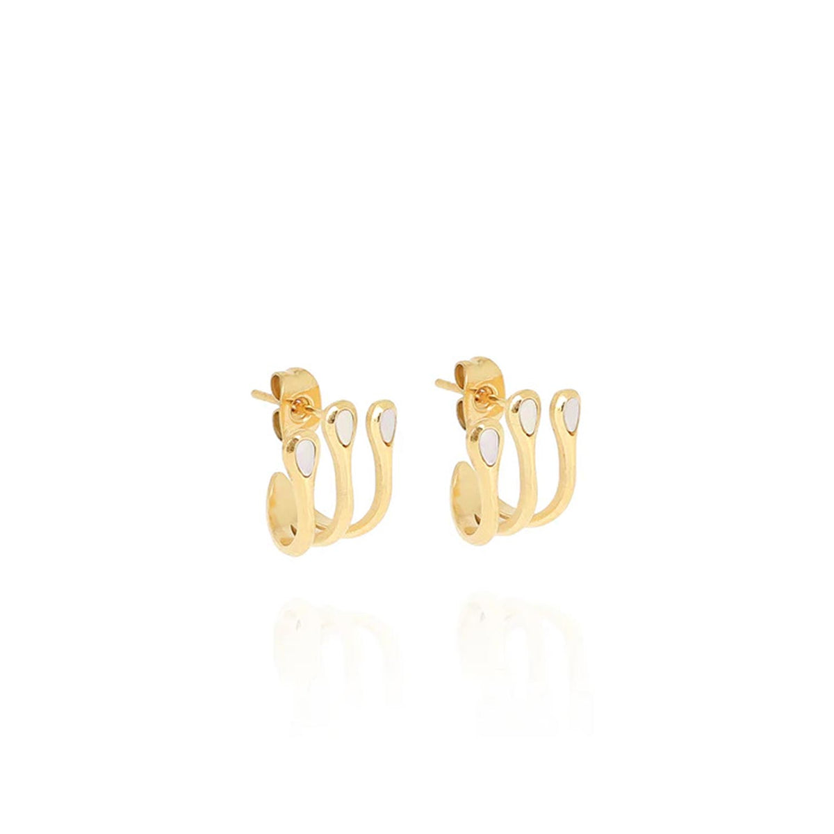 Zag Jewellery Cadix Earrings, Gold