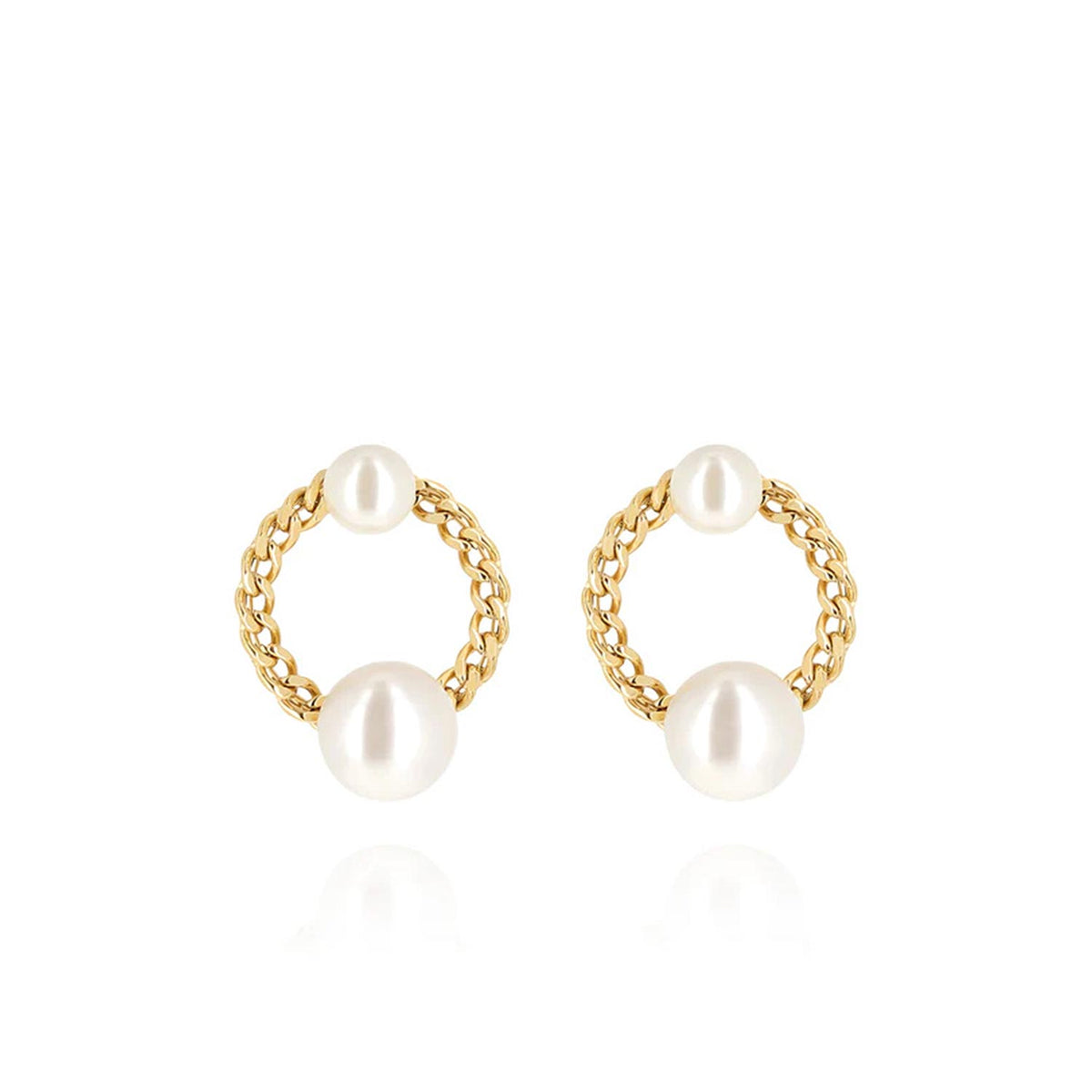 Zag Jewellery Marmaro Earrings, Gold