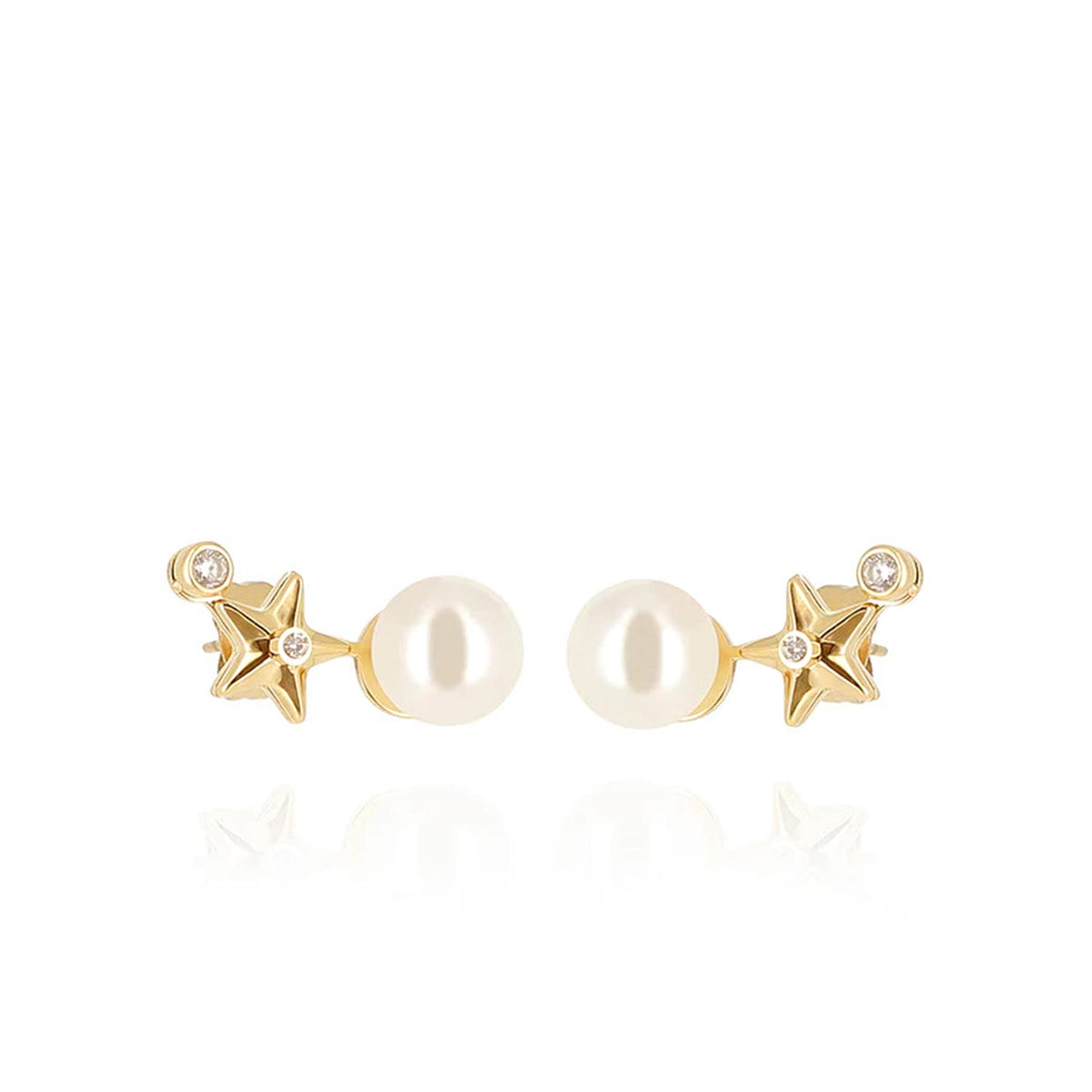 Zag Jewellery Topo Earrings, Gold