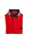 Advise Contrast Trim Polo Shirt, Red