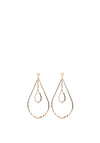 Angela D’Arcy Quartz Large Teardrop Earrings, Gold