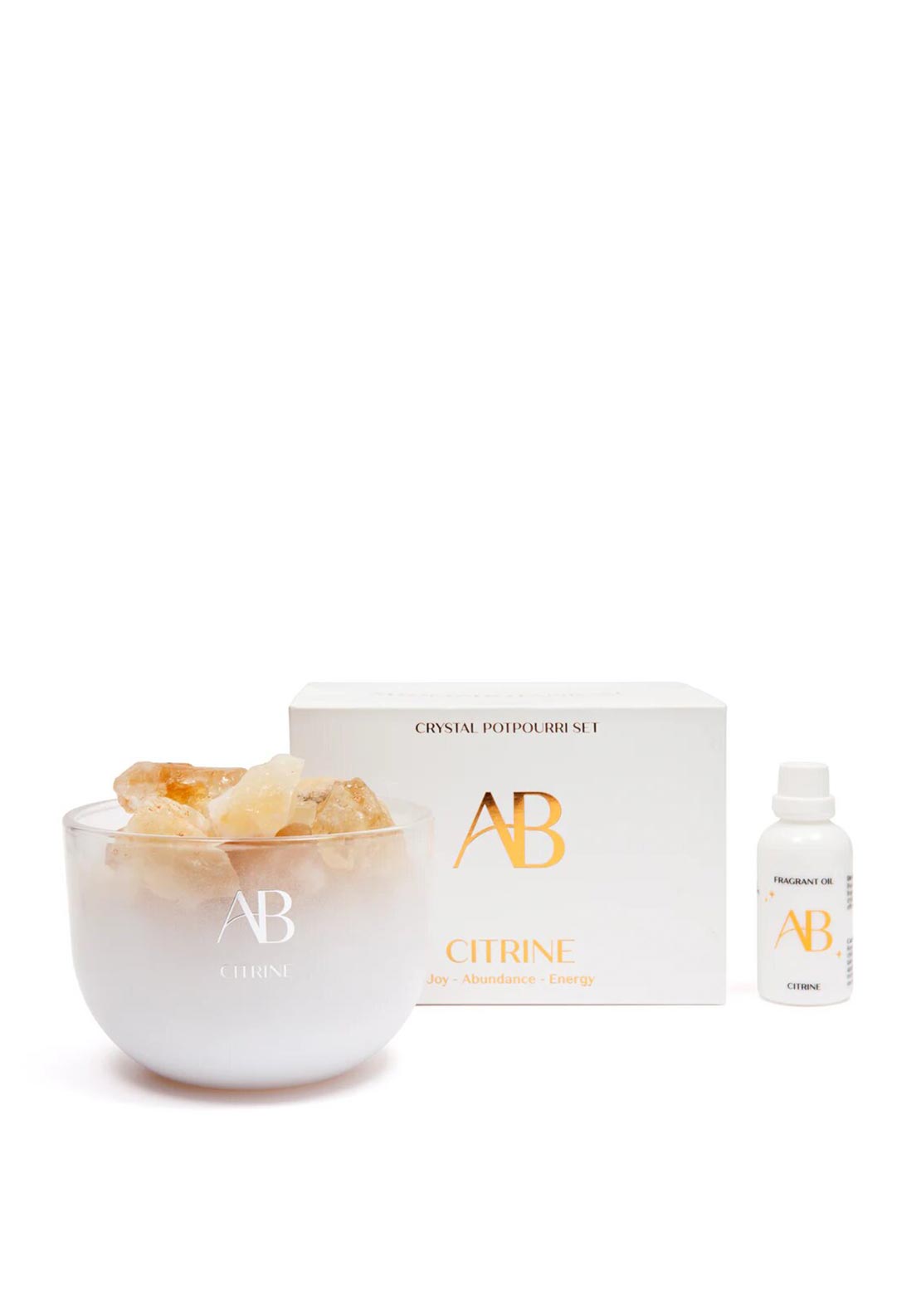 Aromabotanical Citrine Crystal Potpourri Set