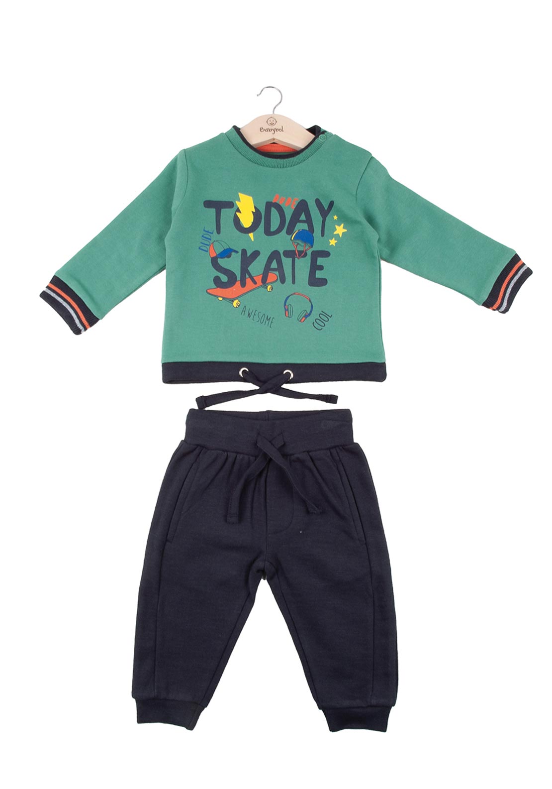 Babybol Baby Boy Today Skate Tracksuit, Green McElhinneys