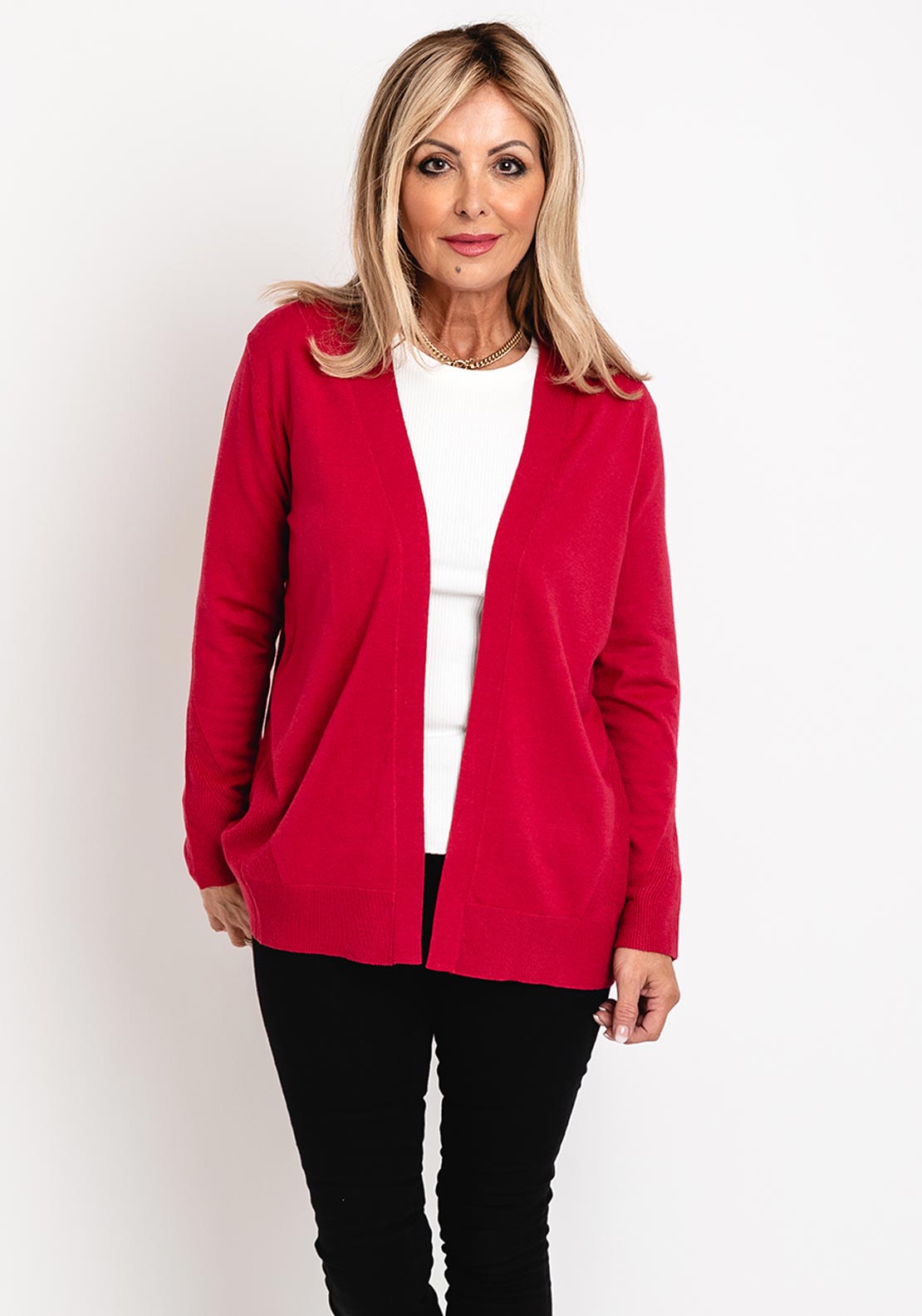Barbara Lebek Open Front Cardigan Off-White 65180062-120