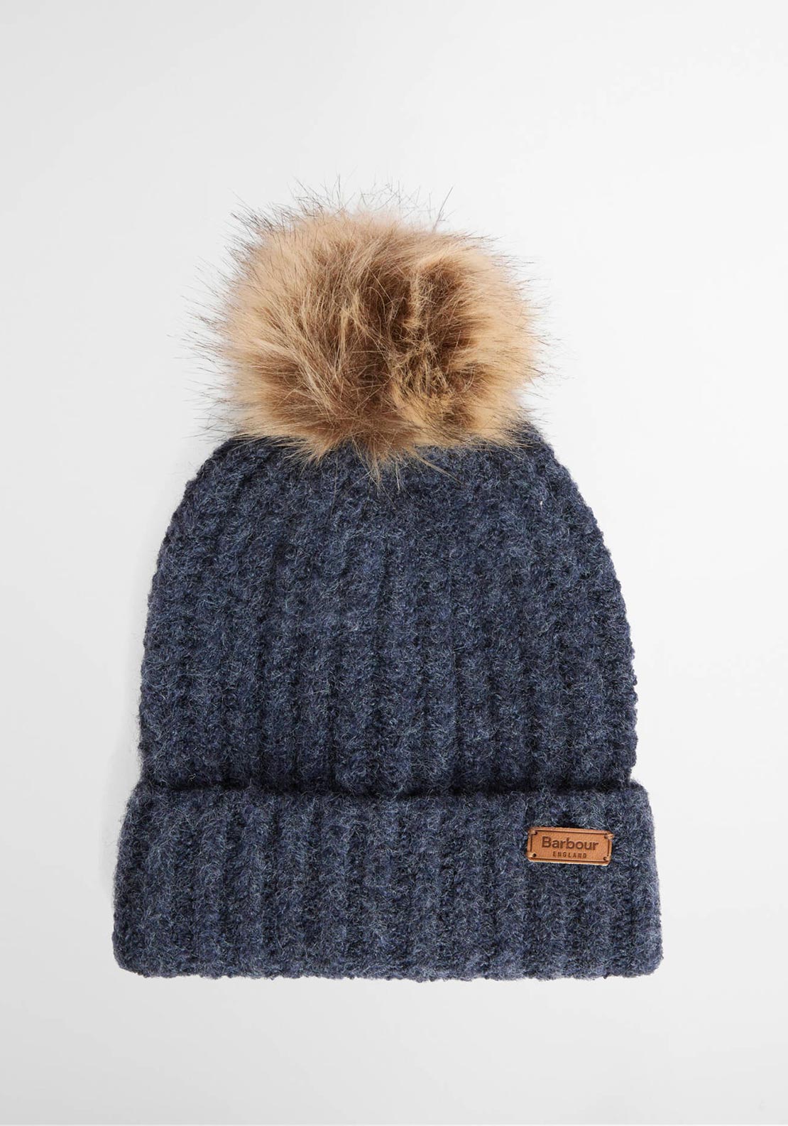 Barbour Beanie and Scarf Gift Set, Brown Multi