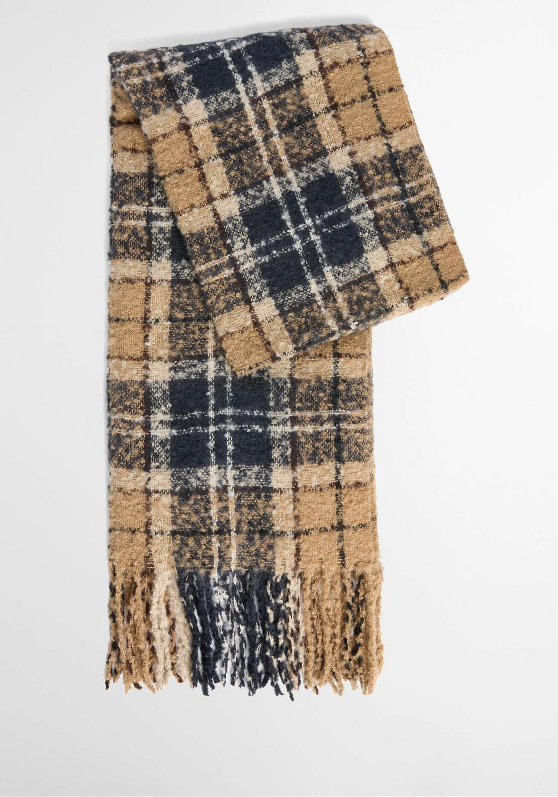Barbour Beanie and Scarf Gift Set, Brown Multi