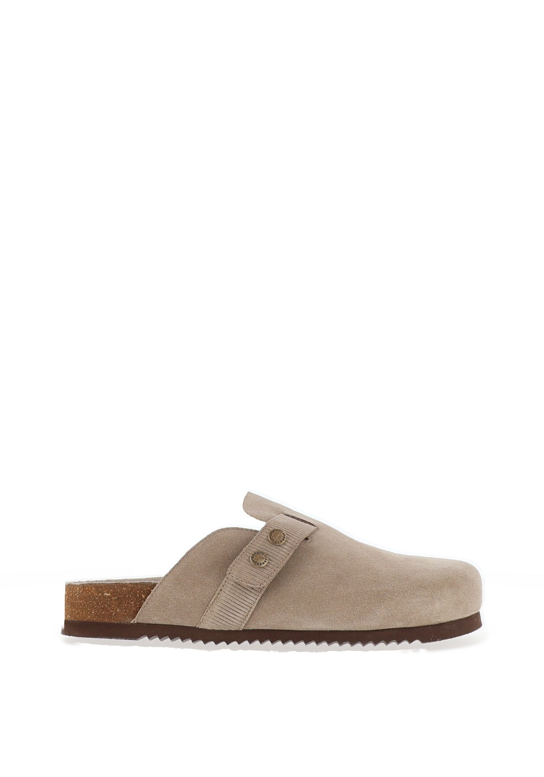 Babour Bowman Suede Mules, Taupe