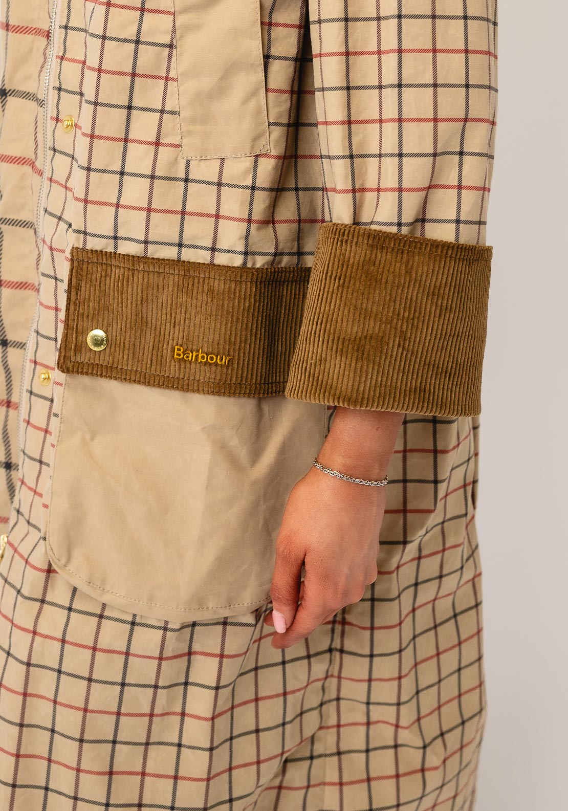 Barbour Hollington Check Car, Beige